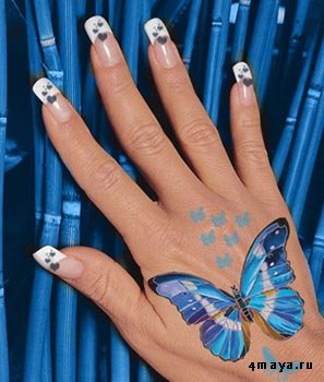 Миниатюрная роспись на ногтях